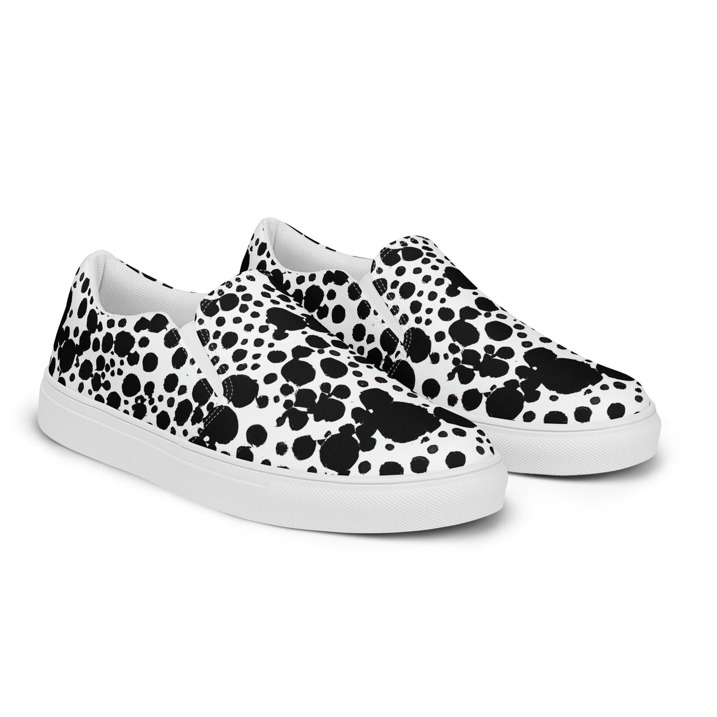 Women's Slip-On Canvas Shoes - Dappled Shadow Dance