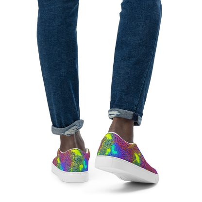 Men's Slip-On Canvas Shoes - Prismatic Web