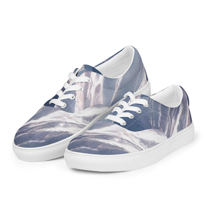 Women's Lace-Up Canvas Shoes - Frosted Zenith