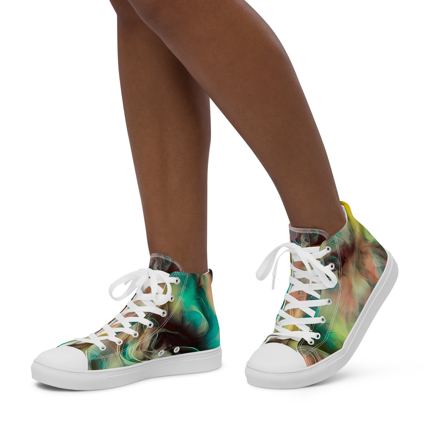Women's High Top Canvas Shoes - Enchanted Fusion