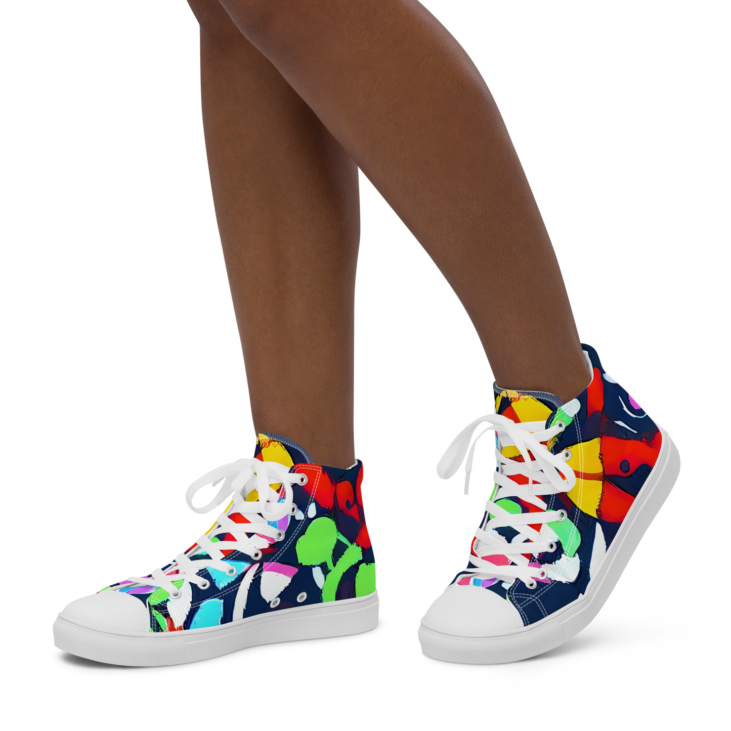 Women's High Top Canvas Shoes - Chagall's Dream
