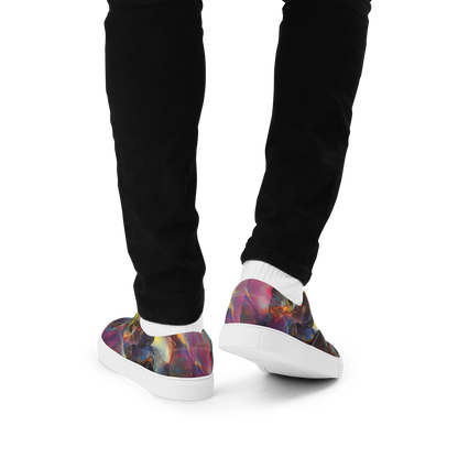 Men's Lace-Up Canvas Shoes - Cosmic Fusion