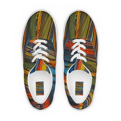 Women's Lace-Up Canvas Shoes - Spectral Strands