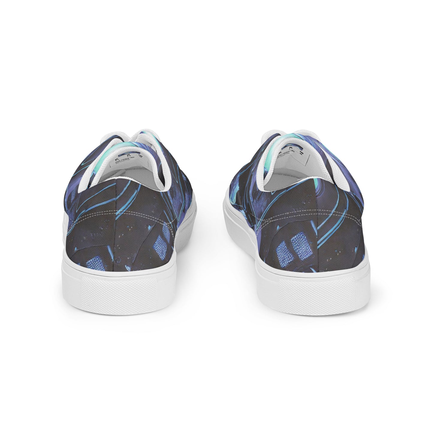 Men's Lace-Up Canvas Shoes - Galactic Circuit