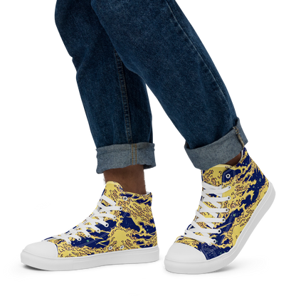 Men's High Top Canvas Shoes - Celestial Ridge