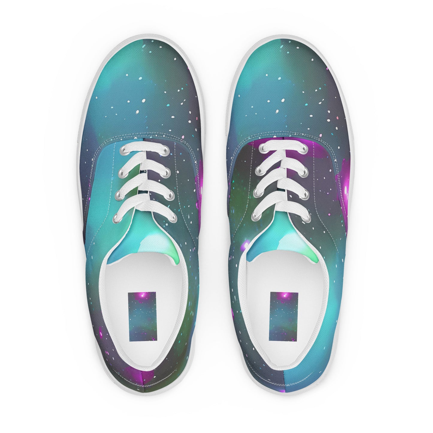 Women's Lace-Up Canvas Shoes - Interstellar Haze
