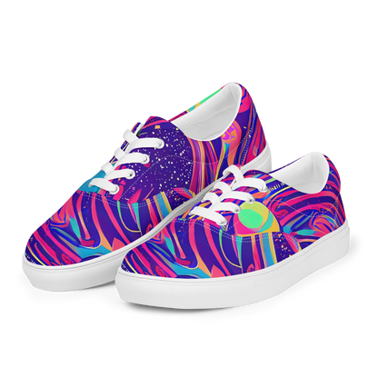 Women's Lace-Up Canvas Shoes - Nebula Noodles