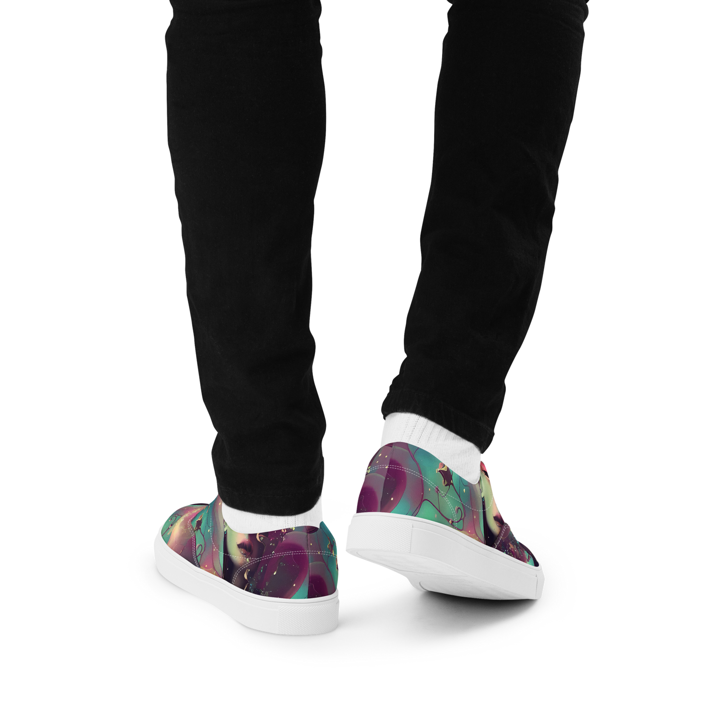 Men's Lace-Up Canvas Shoes - Nouveau Galaxy