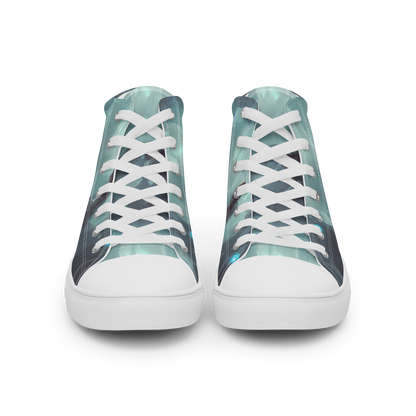 Women's High Top Canvas Shoes - Liquid Serenity