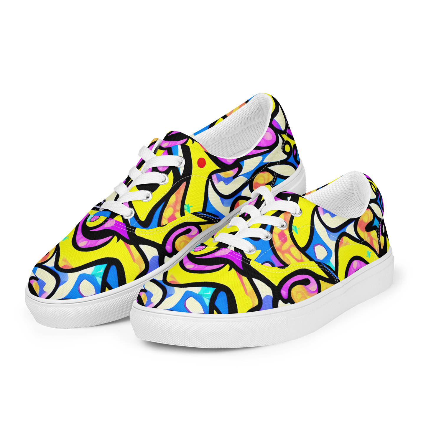 Women's Lace-Up Canvas Shoes - Britto's Odyssey