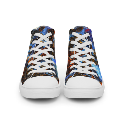 Women's High Top Canvas Shoes - Pimenov's Cosmos