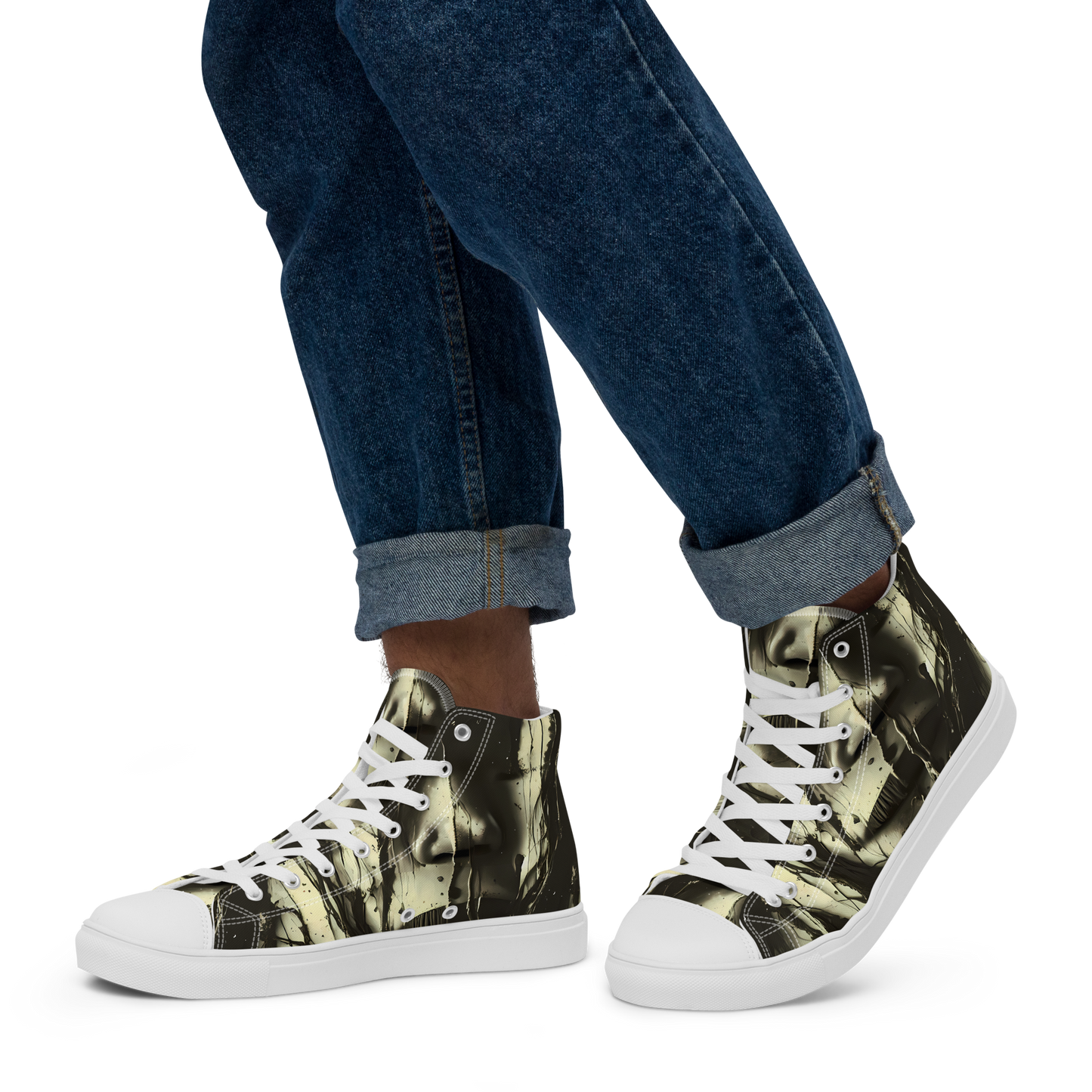 Men's High Top Canvas Shoes - Eclipse Veil