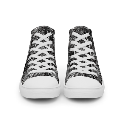 Women's High Top Canvas Shoes - Mesmeric Tangles