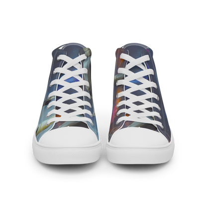 Men's High Top Canvas Shoes - Gravity's Palette