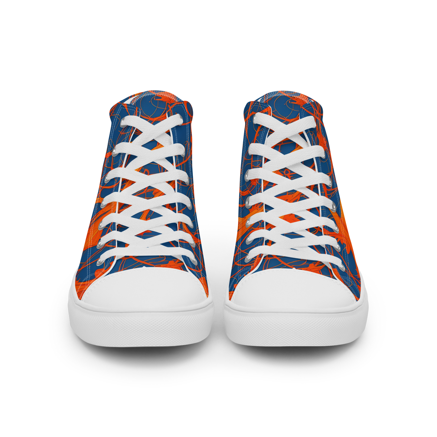 Men's High Top Canvas Shoes - Nautical Ember