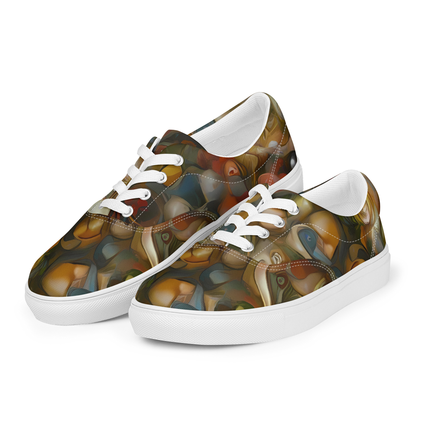 Men's Lace-Up Canvas Shoes - Cryptic Canvas