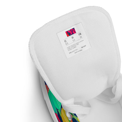 Women's High Top Canvas Shoes - Gottlieb Galaxy