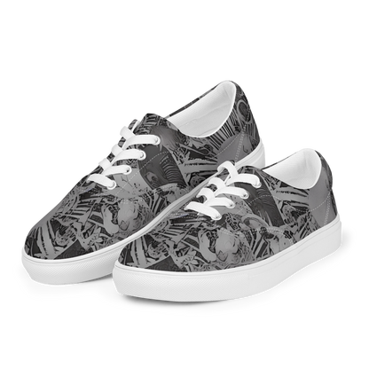 Men's Lace-Up Canvas Shoes - Dusk Enigma