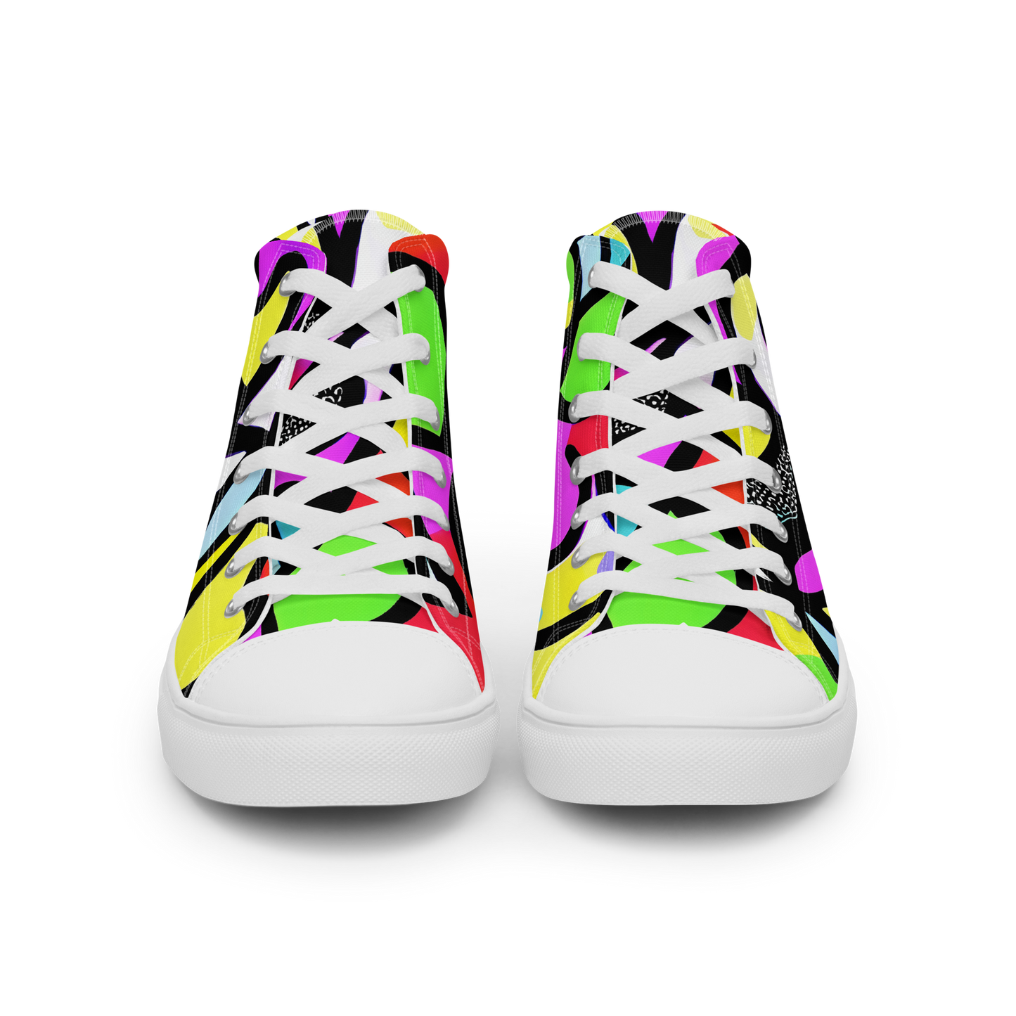 Women's High Top Canvas Shoes - Vivid Serenade