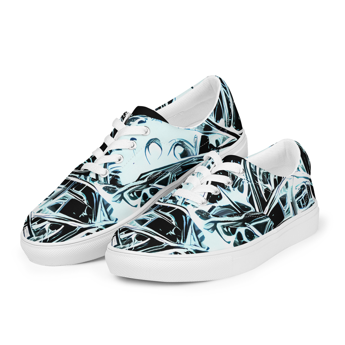 Women's Lace-Up Canvas Shoes - Frosted Infusion