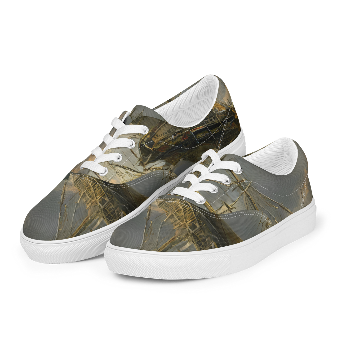 Men's Lace-Up Canvas Shoes - Ethereal Armada