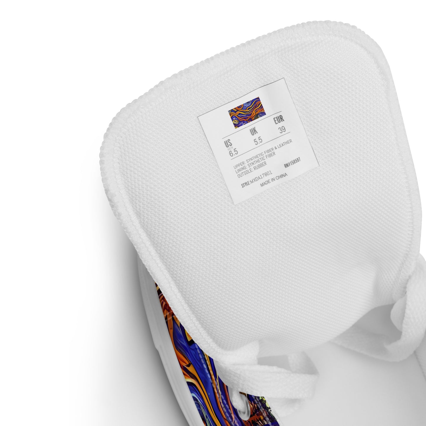 Women's High Top Canvas Shoes - Mantegna Swirl