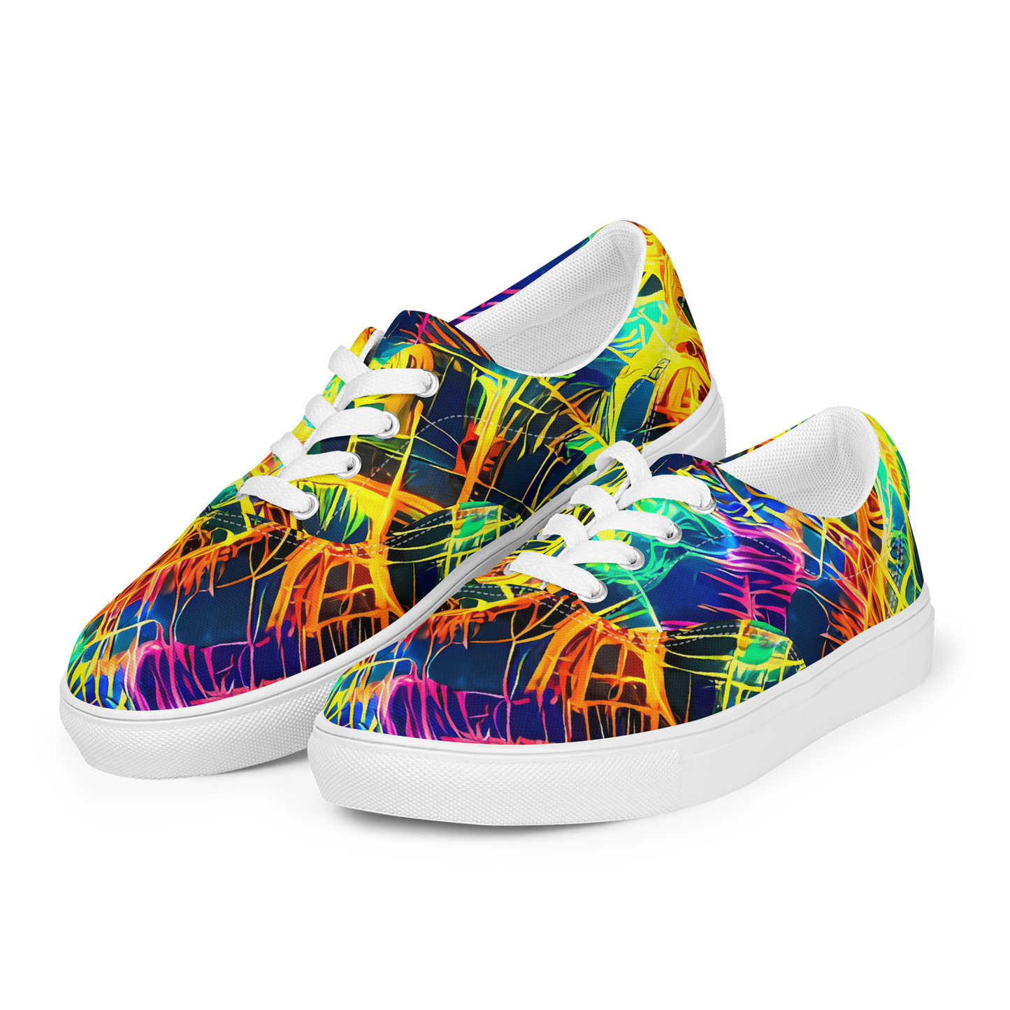 Women's Lace-Up Canvas Shoes - Kapp's Kaleidoscope