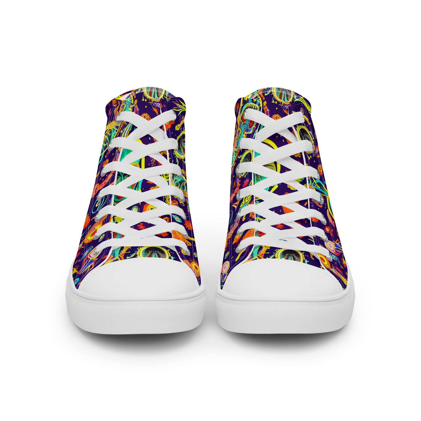 Women's High Top Canvas Shoes - Celestial Quirk