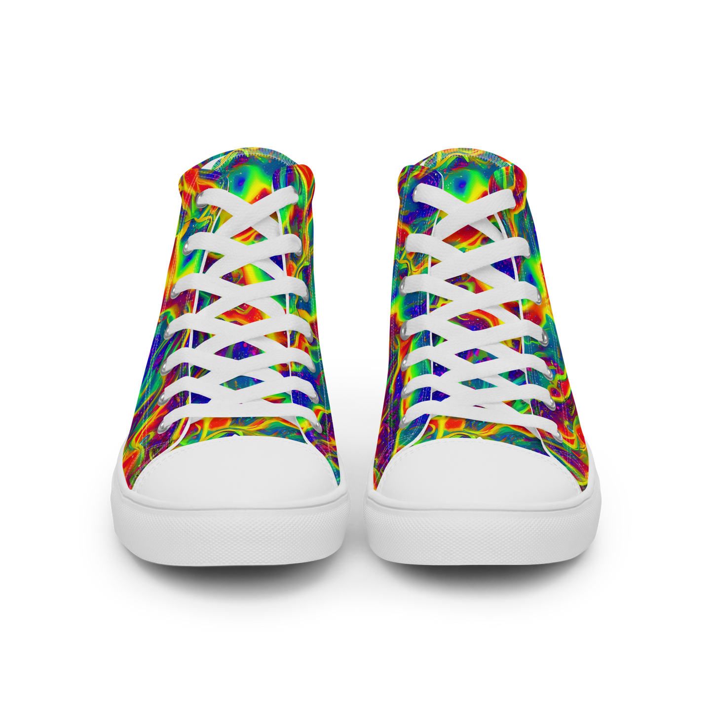 Women's High Top Canvas Shoes - Nebula Symphony