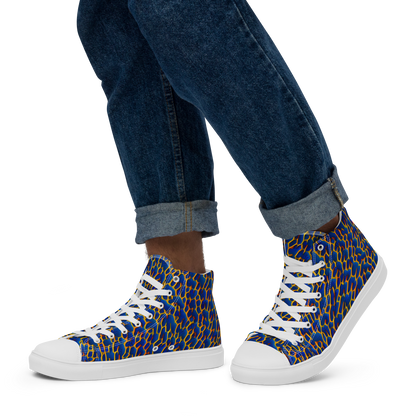 Men's High Top Canvas Shoes - Crimson Creepers