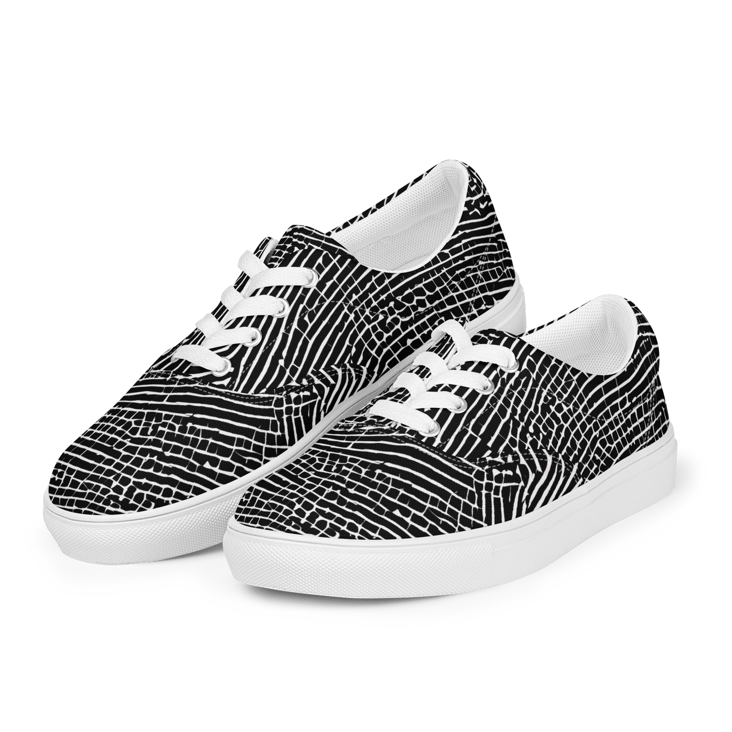 Men's Lace-Up Canvas Shoes - Zenith Stripes