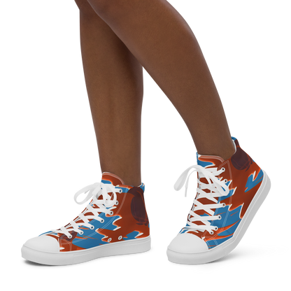 Women's High Top Canvas Shoes - Desert Vortex