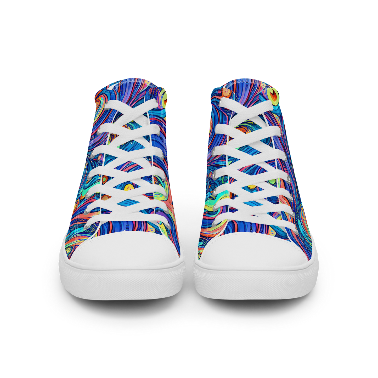 Men's High Top Canvas Shoes - Echoes of Vortex