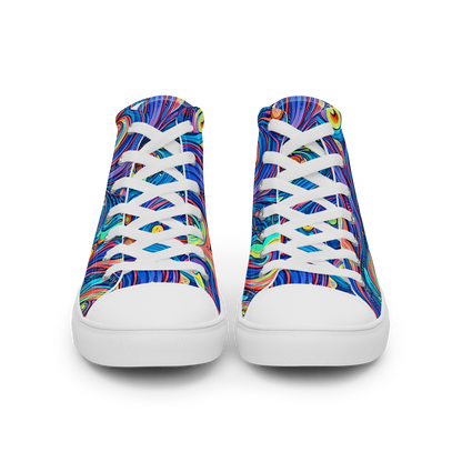 Men's High Top Canvas Shoes - Echoes of Vortex