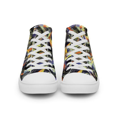 Women's High Top Canvas Shoes - Twilight Chaos