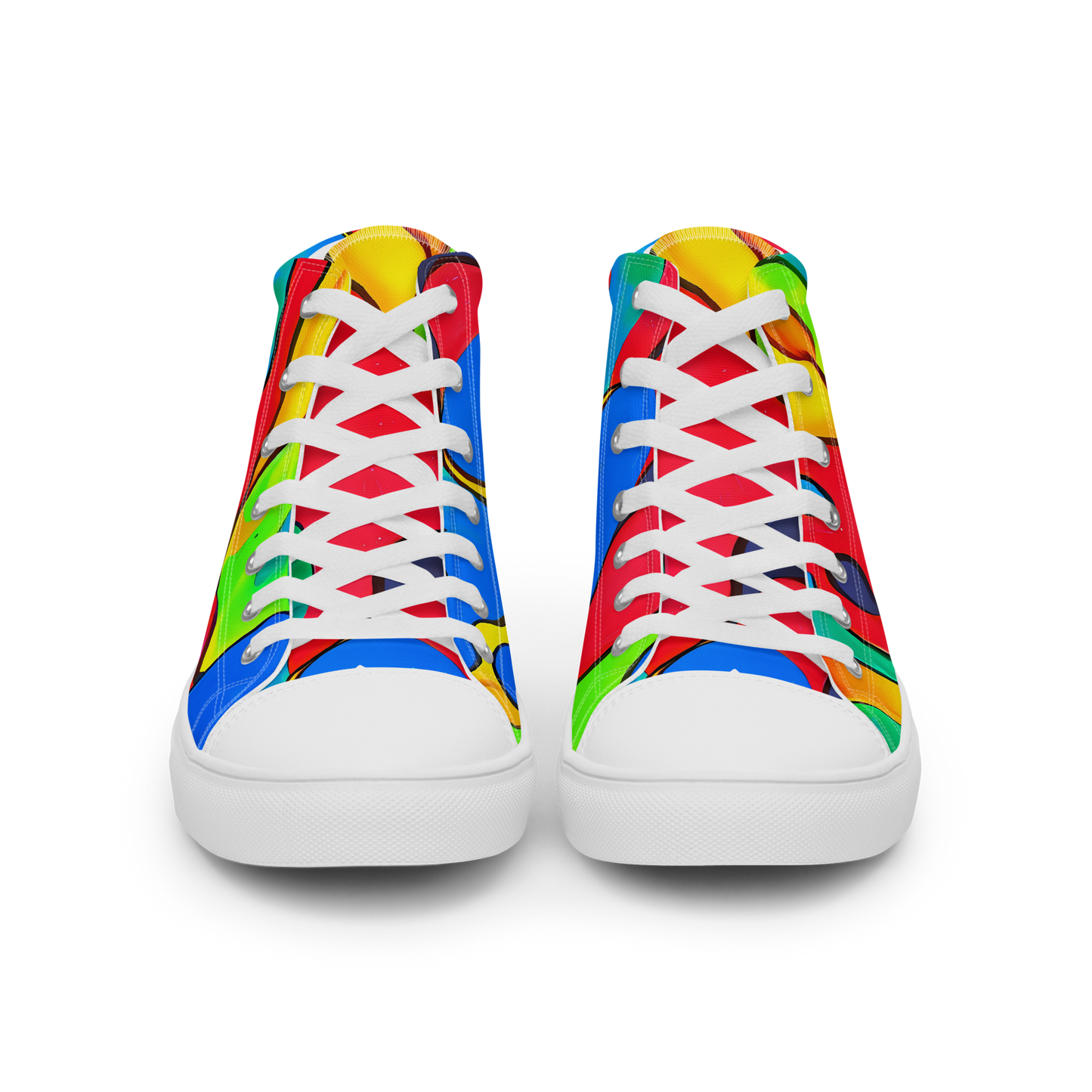 Women's High Top Canvas Shoes - Splash of Joy