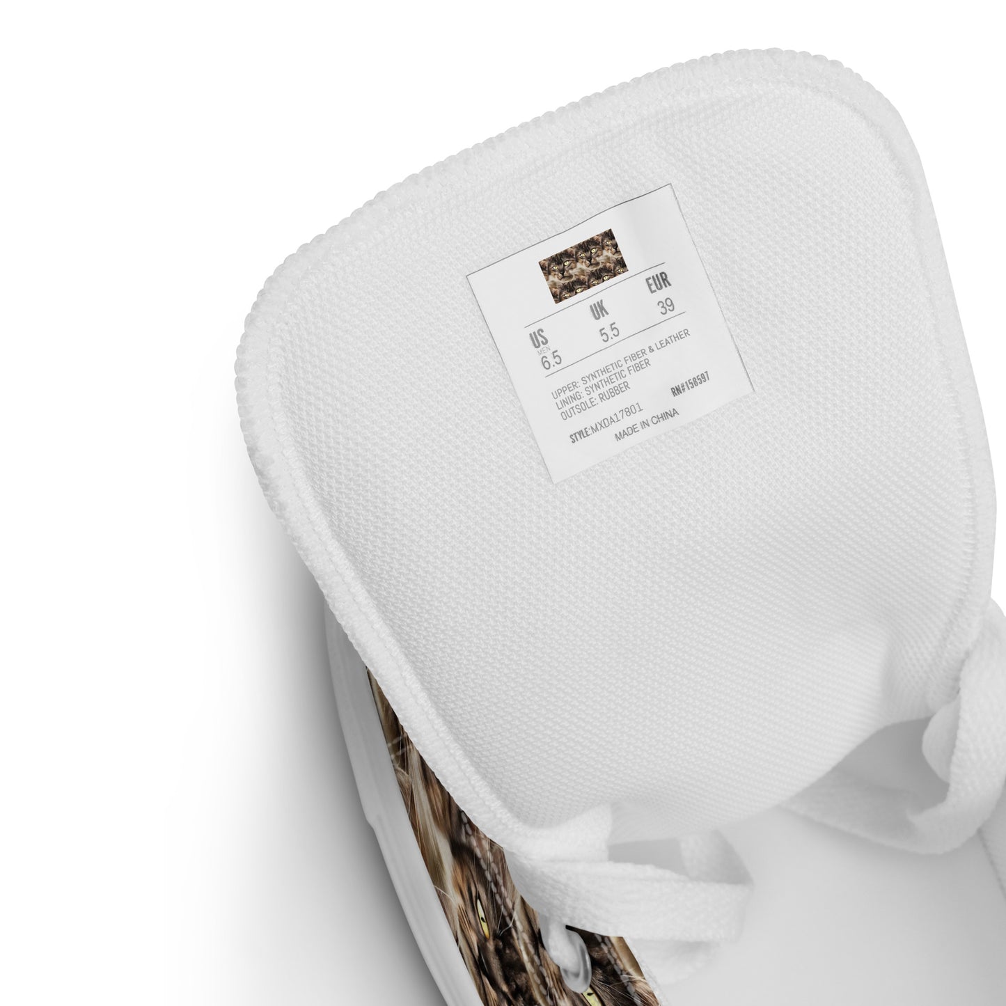 Women's High Top Canvas Shoes - Feline Reverie