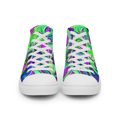 Women's High Top Canvas Shoes - Funky Mutation