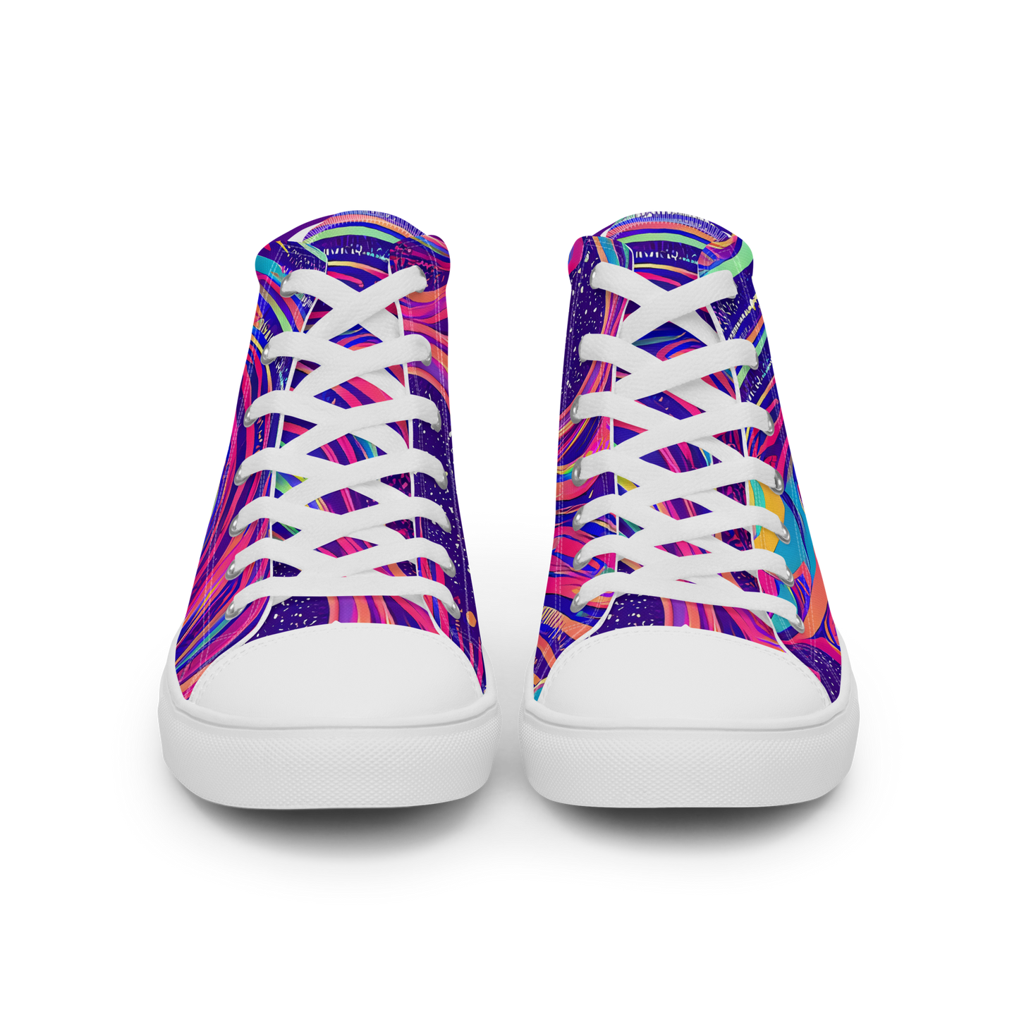 Men's High Top Canvas Shoes - Nebula Noodles