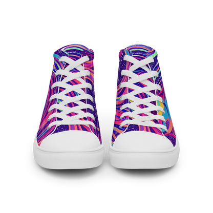 Men's High Top Canvas Shoes - Nebula Noodles