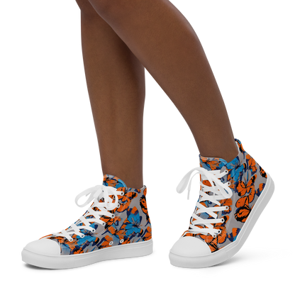 Women's High Top Canvas Shoes - Flutter Wave