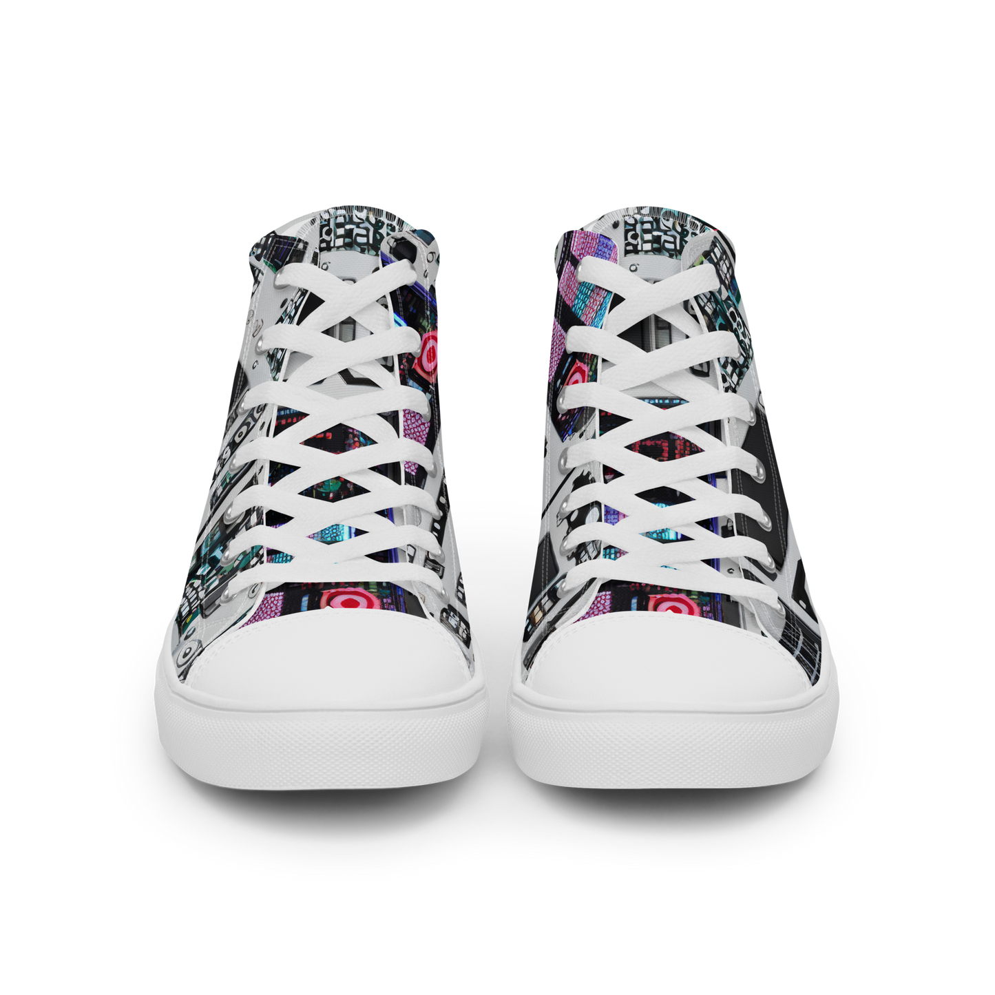 Women's High Top Canvas Shoes - Wired Wonders