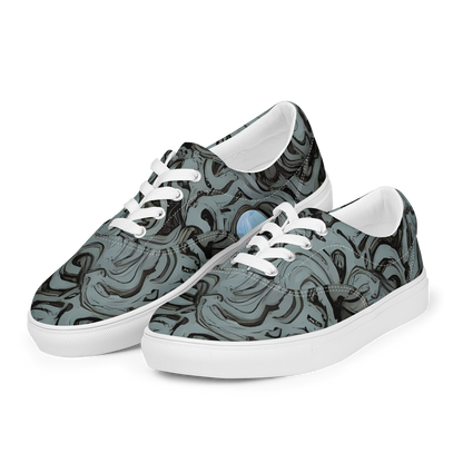 Men's Lace-Up Canvas Shoes - Caruso Swirl