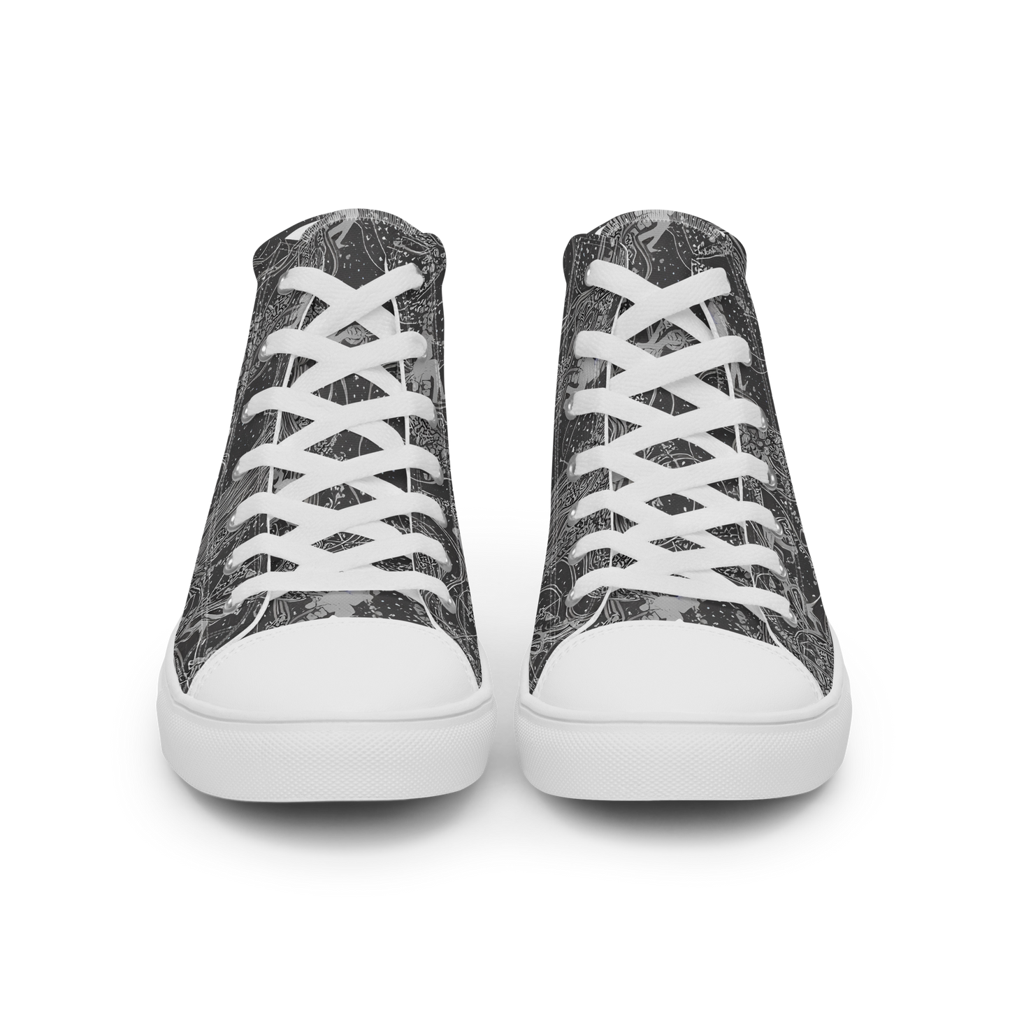 Men's High Top Canvas Shoes - Nebula Wanderers