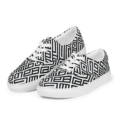 Women's Lace-Up Canvas Shoes - Fashionable, Psychedelic Deep Space, Howard Butterworth, Francois Bocion