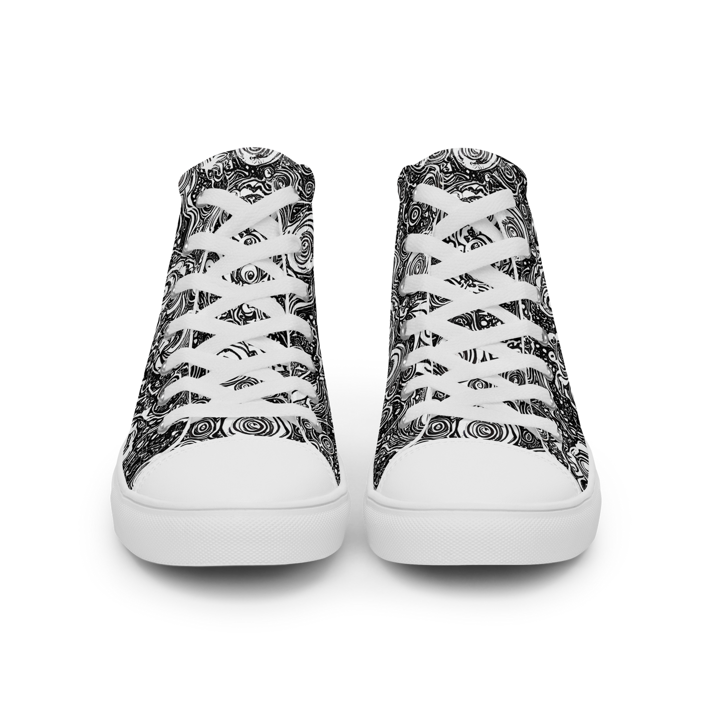 Women's High Top Canvas Shoes - Swirling Stories