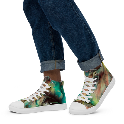 Men's High Top Canvas Shoes - Enchanted Fusion