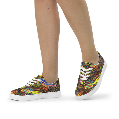 Women's Lace-Up Canvas Shoes - Quantum Palette