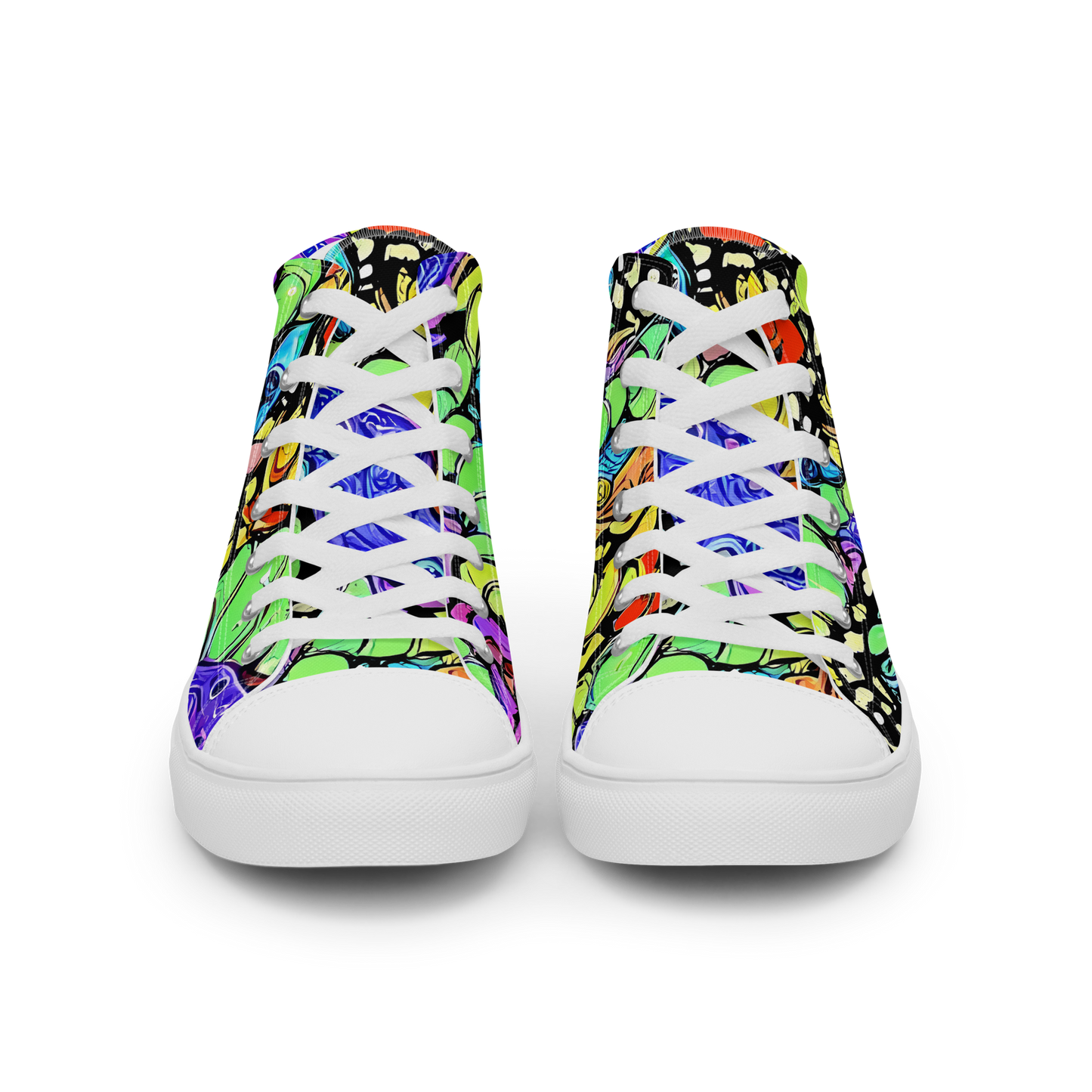 Women's High Top Canvas Shoes - Frostwork Fantasy