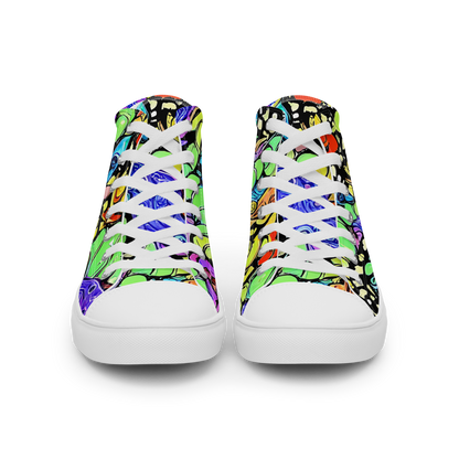 Women's High Top Canvas Shoes - Frostwork Fantasy